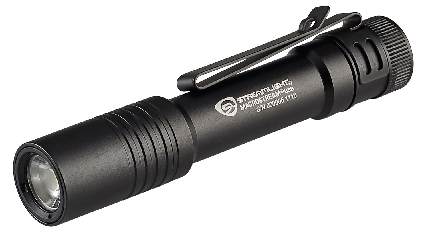 STREAMLIGHT MACROSTREAM LIGHT WHITE LED BLACK USB CHARGEABLE