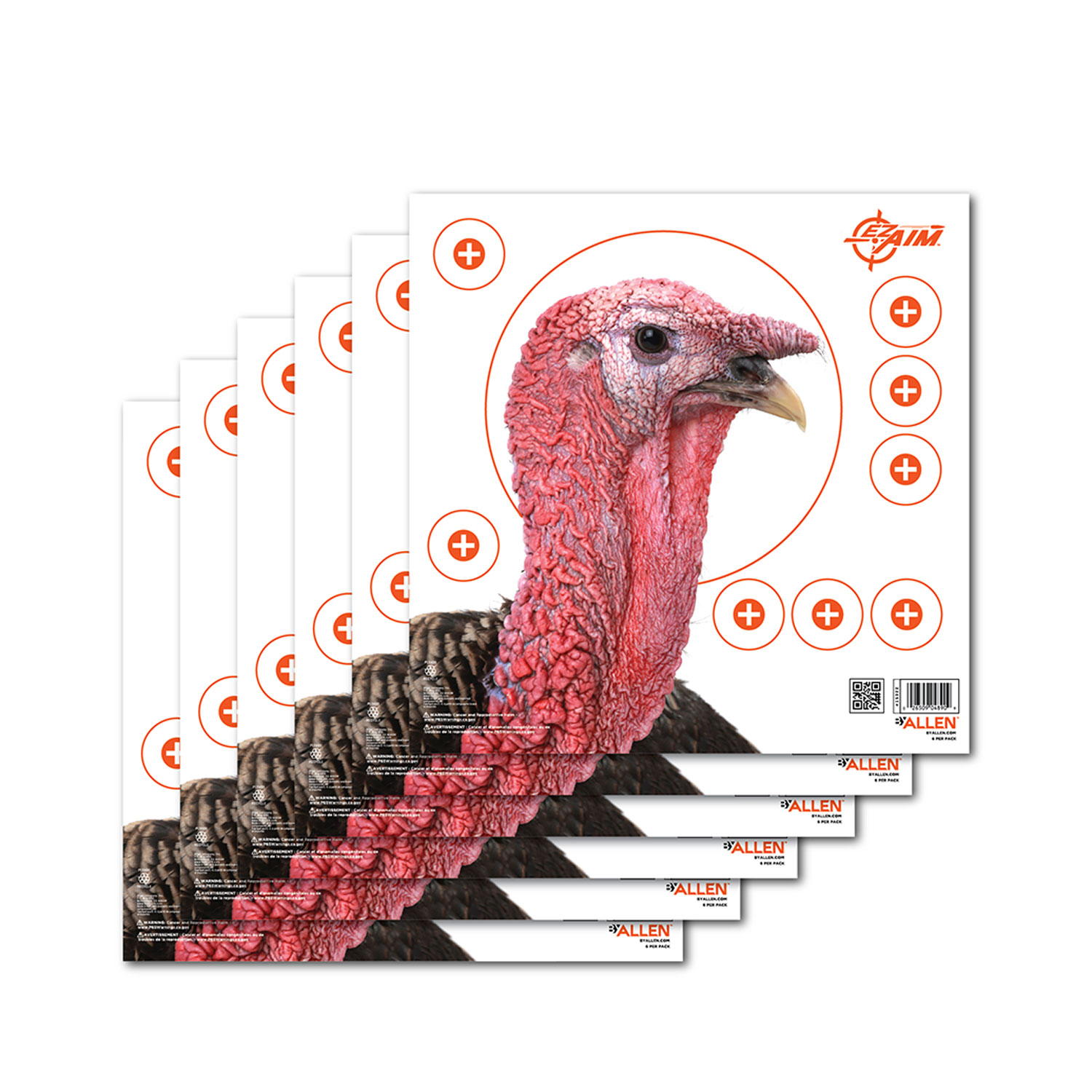 EzAim Four Color Turkey Patterning Paper Targets