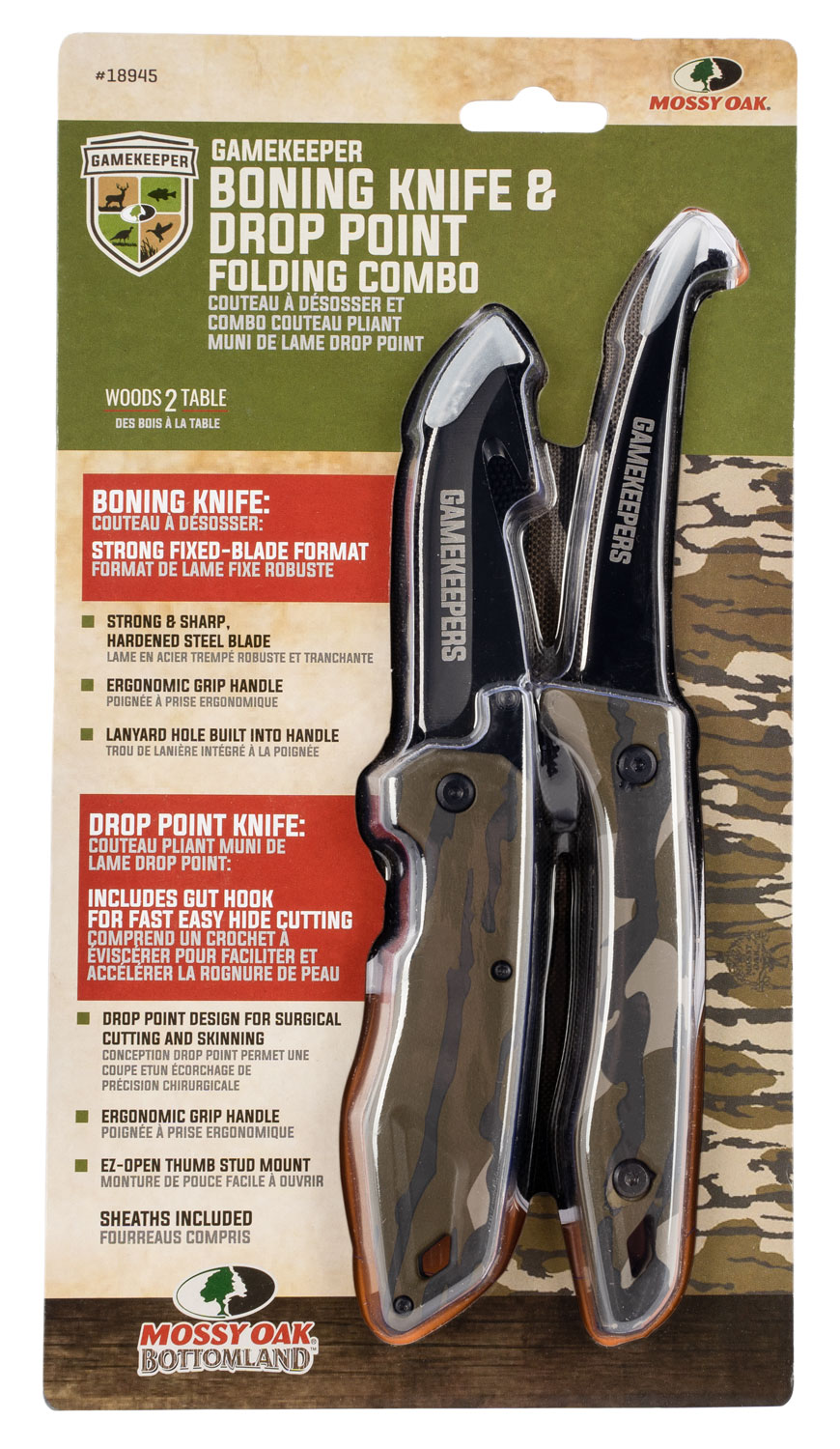 FIELD DRESSING KNIFE COMBO FOLDING GUT HOOK BON B Tactical Shop B