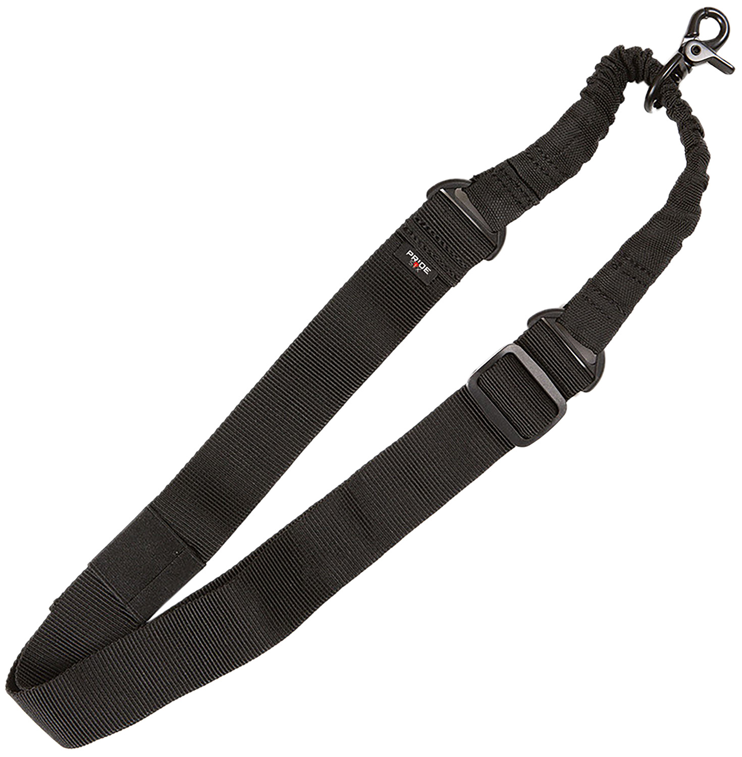 Tac Six 8910 Citadel Single Point Sling Black Webbing Bungee Style with QD Swivel & Scissor Attachment Hook 1.50
