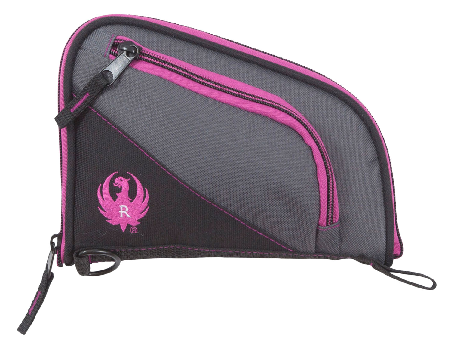 Ruger 27409 Tucson Womens Handgun Case Black/Gray Orchid Accents, Lockable Zippers, 8