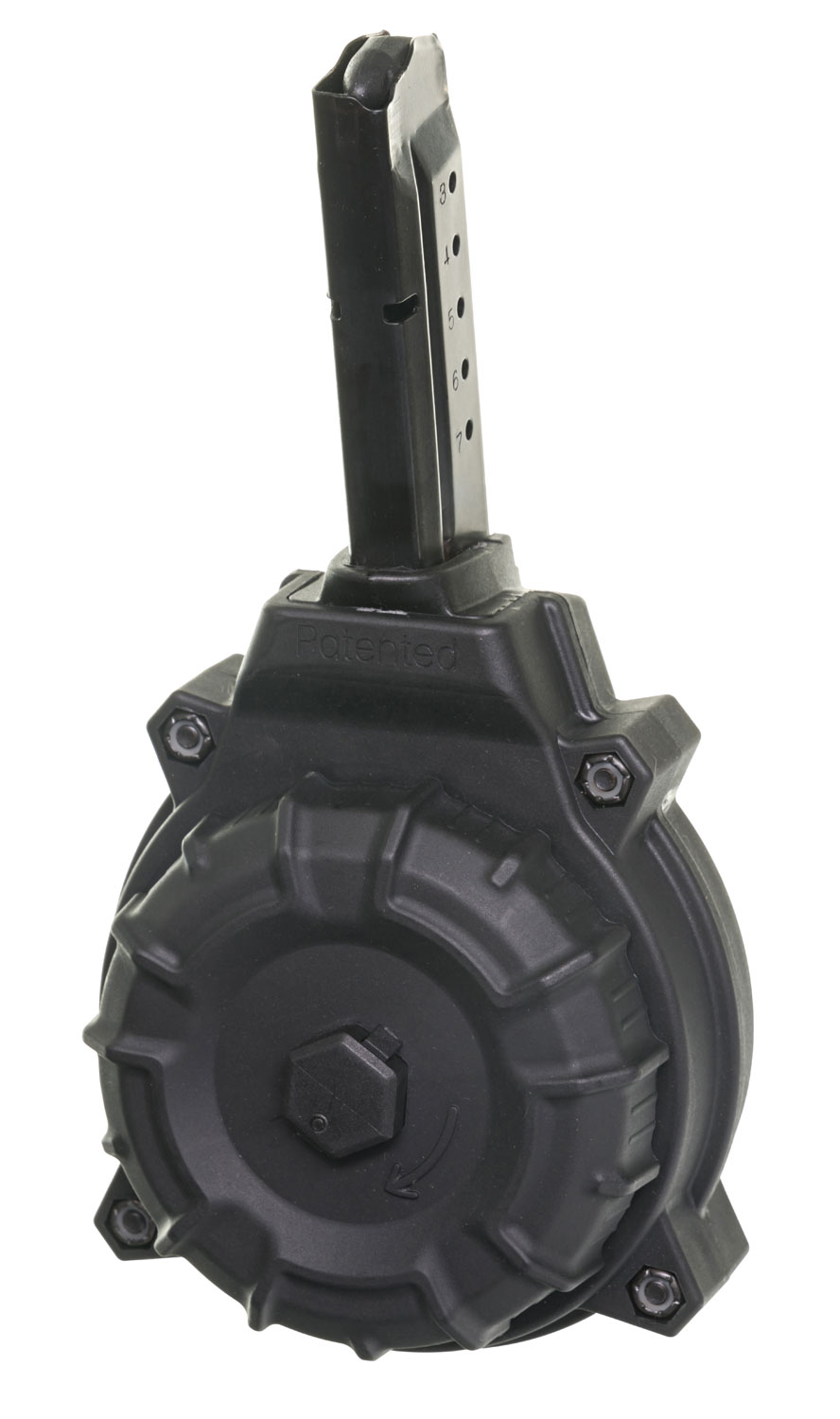 PRO MAG MAGAZINE S&W SHIELD 9MM 50RD DRUM BLACK POLY