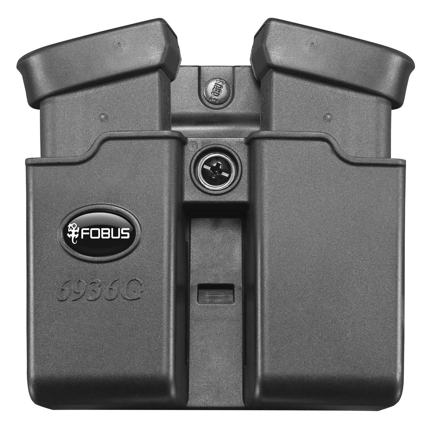 Fobus 6945GNDBH Double Mag Pouch Black Polymer Paddle Compatible w