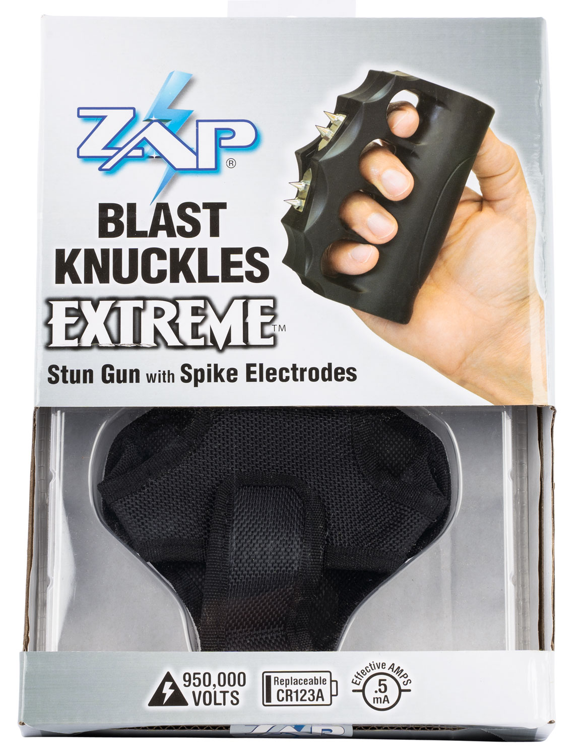 PSP ZAPBK950E Zap Blast Knuckles Extreme 950,000 Black Rubber