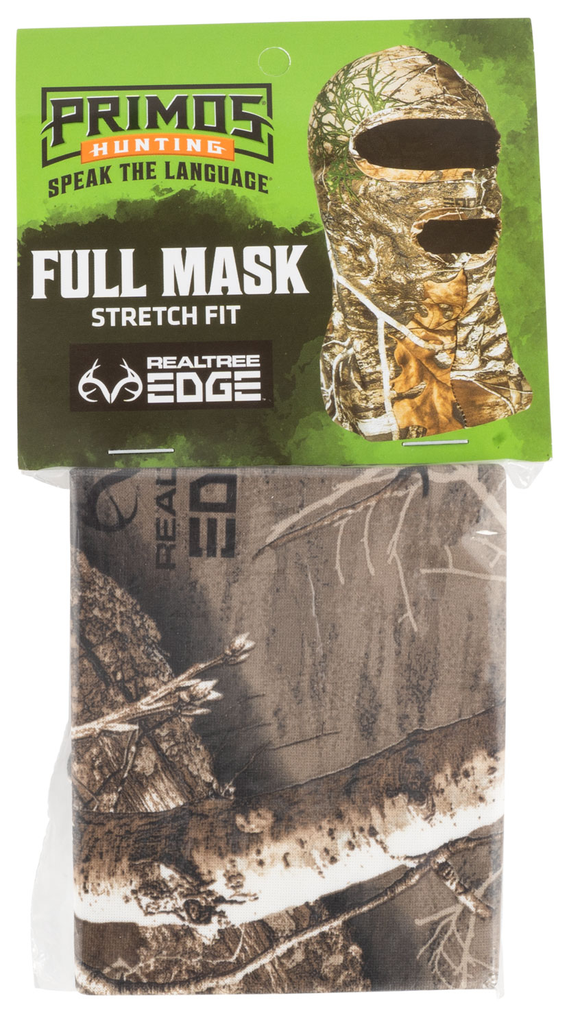 Primos Stretch Full Facemask  <br>  Realtree Edge