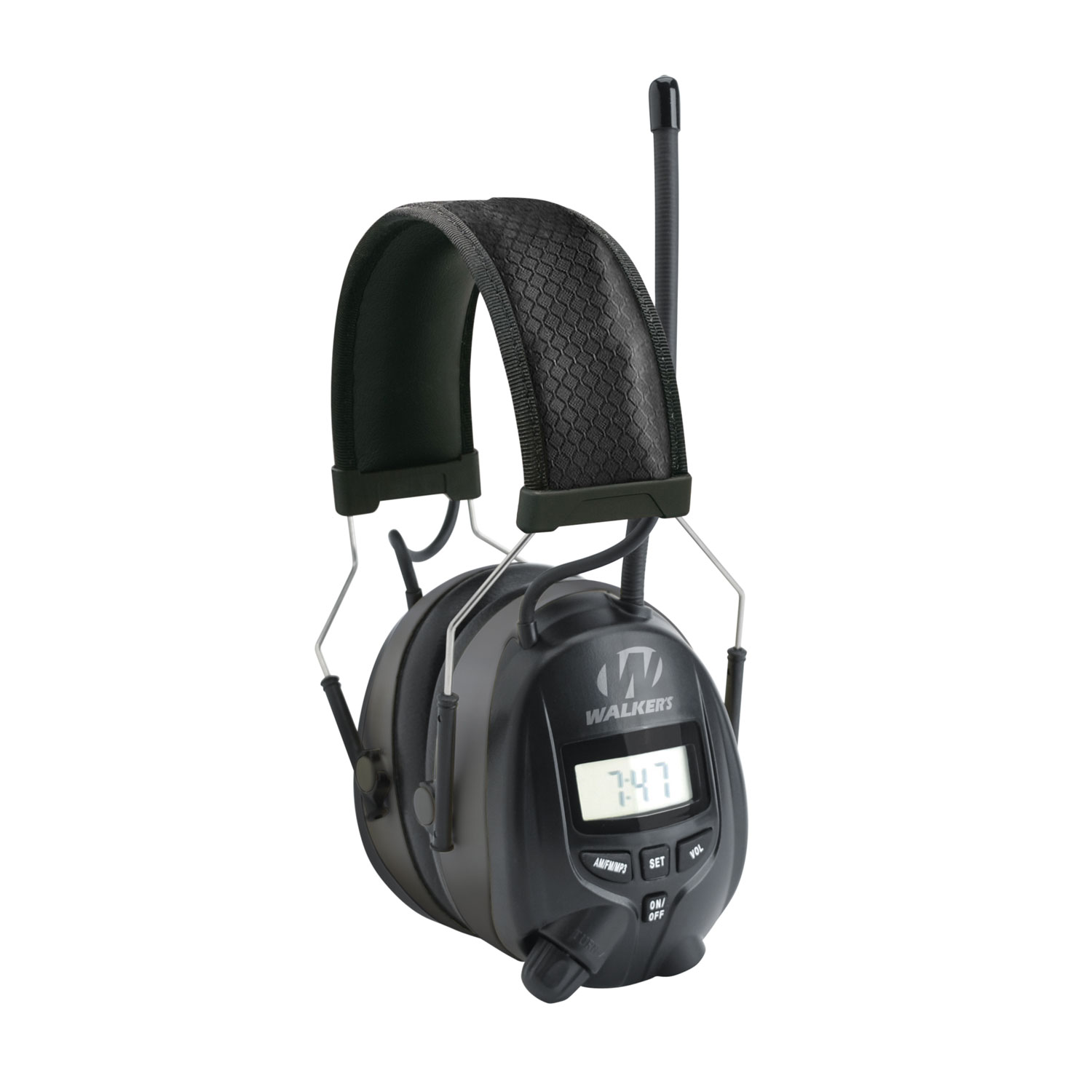 WALKERS MUFF WITH AM/FM RADIO & PHONE CONNECTION 25dB BLACK