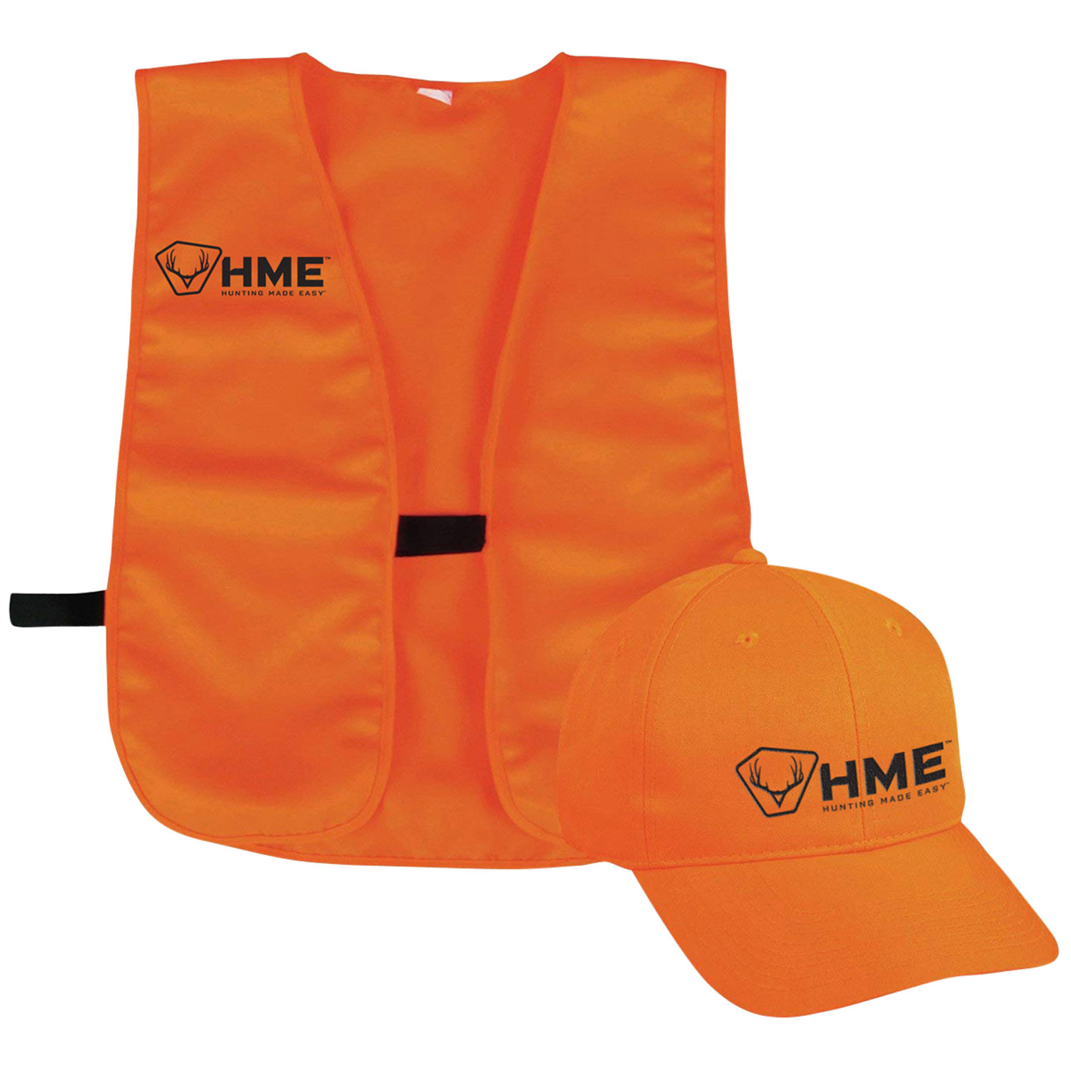 HME HMESFVHOR Safety Vest w/Cap OSFA Orange Polyester