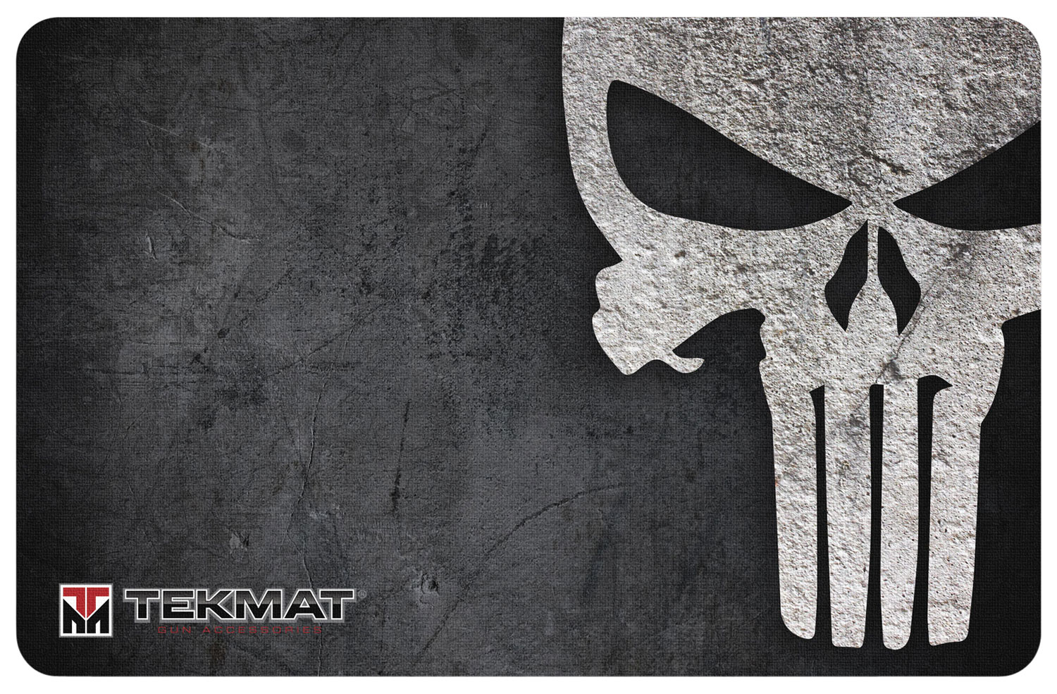 TekMat TEKR42PUNISHER Punisher Door Mat Black/Gray Rubber 42