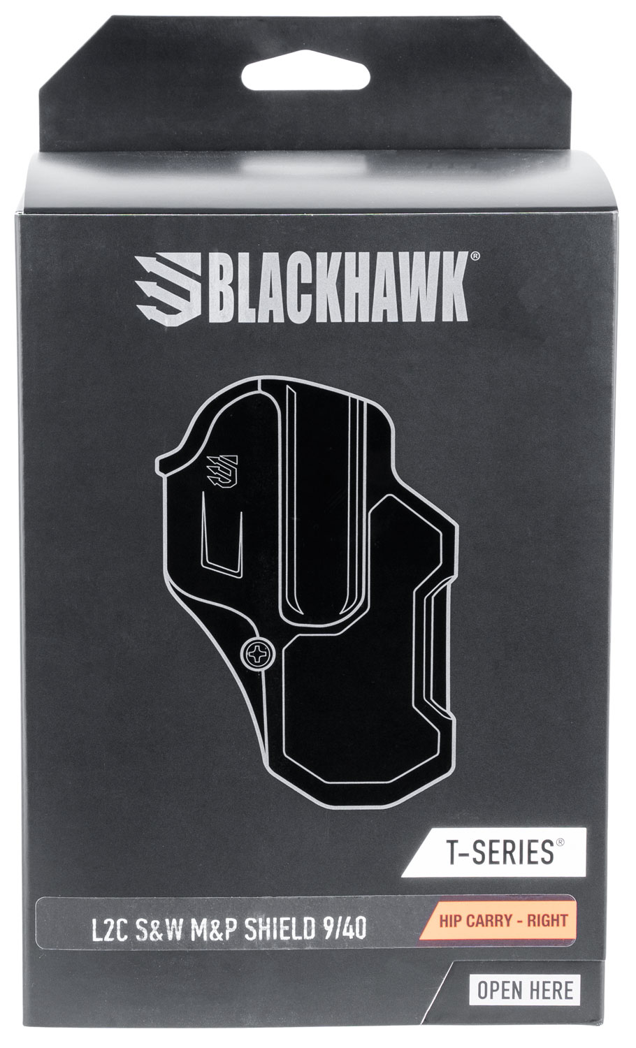 Blackhawk 410759BKR T-Series L2C Black Matte Polymer OWB S&W M&P Shield 9,40 Right Hand