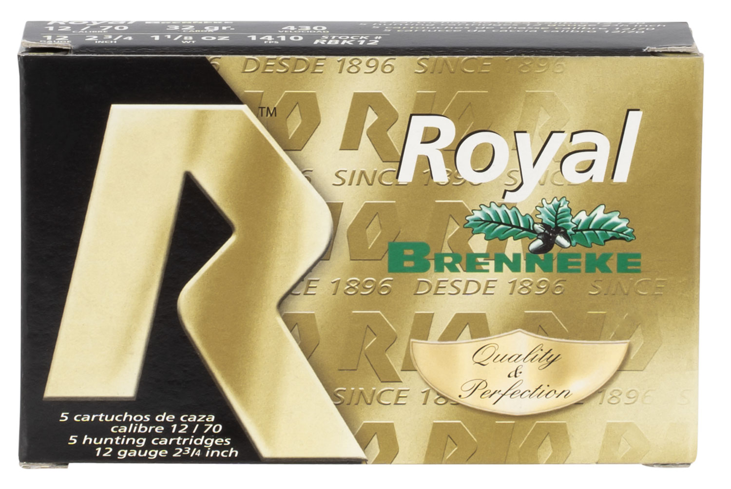 RIO Ammunition RBK12 Royal Brenneke Slug 12 Ga, 2-3/4