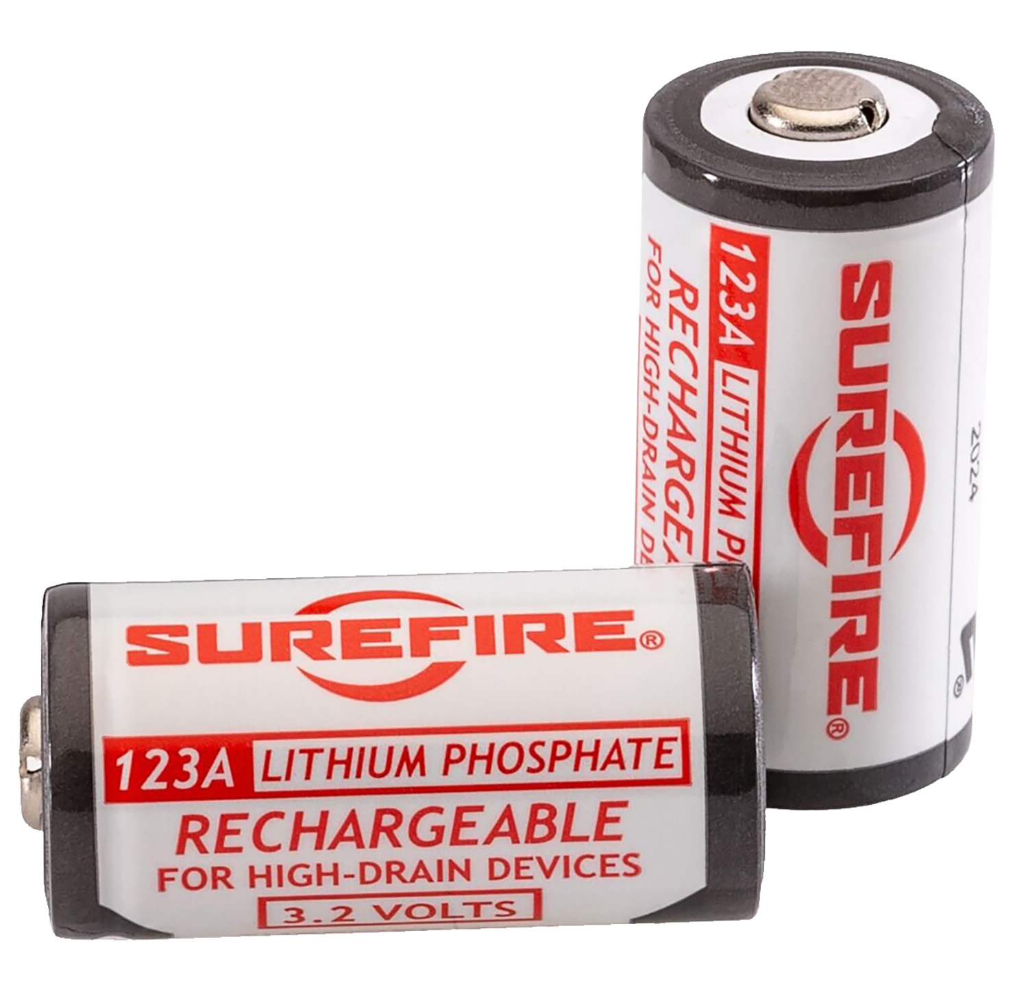 SureFire SFLFP123 CR123A Rechargeable 3V Li-Ion 1550 mAh 2 Pack