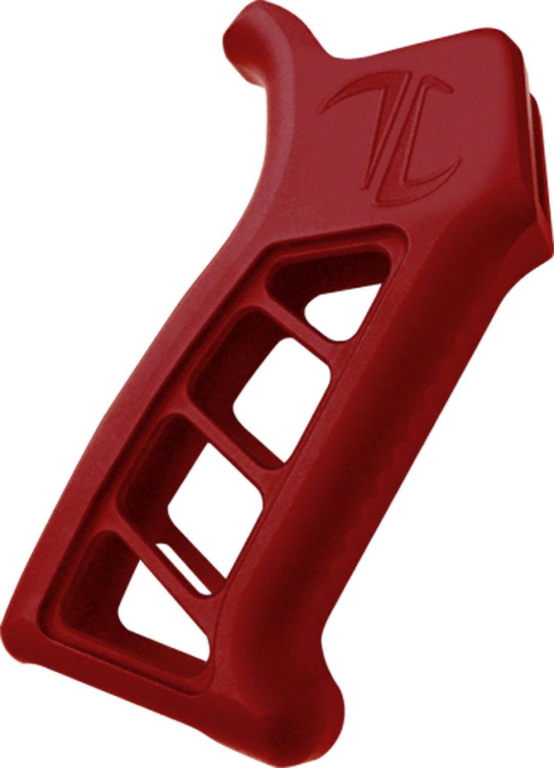 TIMBER CREEK OUTDOOR INC EARPGR Enforcer AR Pistol Grip Red Anodized with Clear Cerakote Aluminum