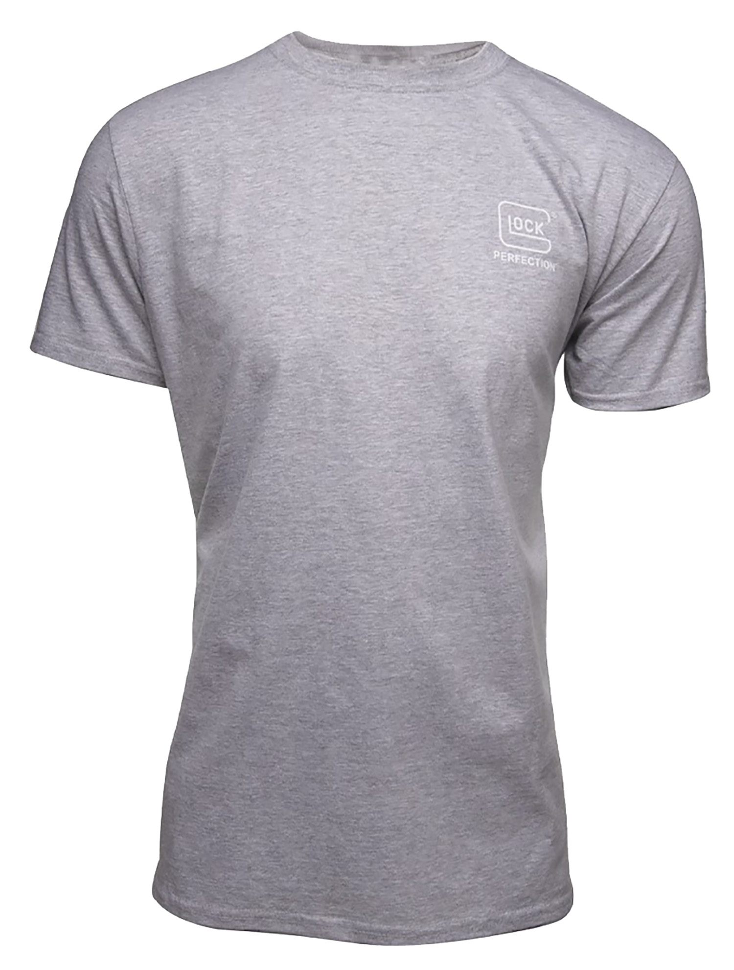 Glock AA75118 Pursuit Of Perfection  Heather Gray Cotton/Polyester Short Sleeve Medium