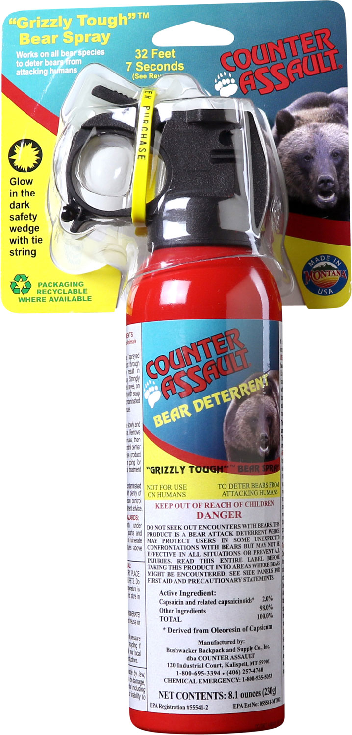 Counter Assault 15067024 Bear Spray  Capsaicin Range 32 ft-7 Seconds 8.10 oz