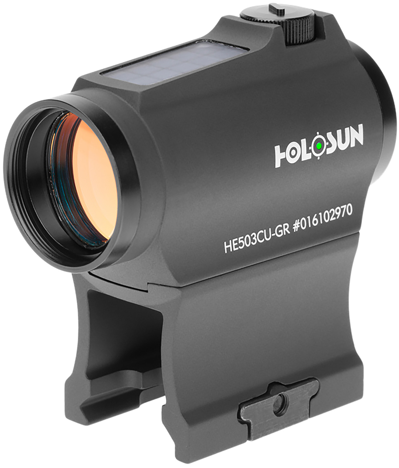 Holosun HE503CUGR HE503CU-GR  Black Anodized 1x 20mm 20mm Tube 2 MOA Green Dot/65 MOA Green Circle Multi Reticle Reticle 2 MOA Dot/ 65 MOA Circle Dot Carbine/Rifle