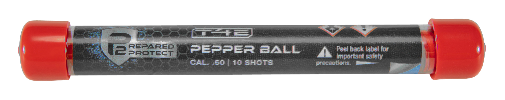 UMAREX T4E P2P .50 CAL. PEPPER BALL RED/WHITE 10-PACK