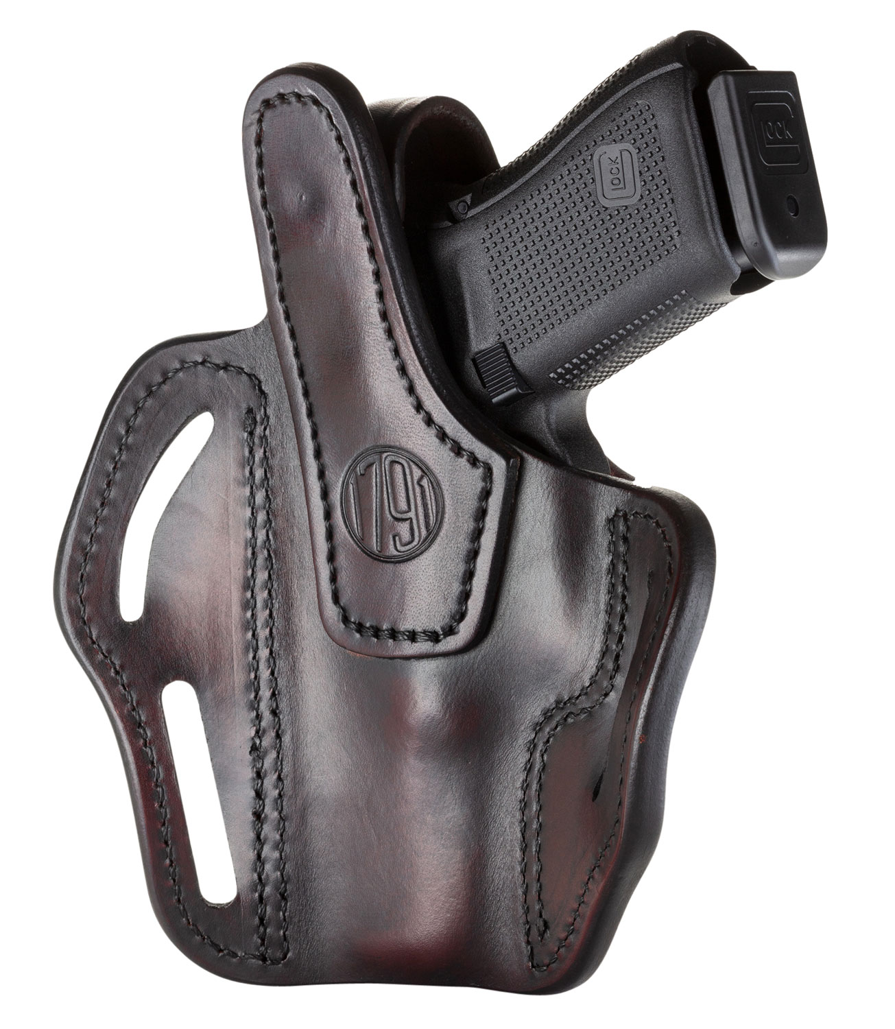 1791 Gunleather BHX3SBRR BHX  Signature Brown Leather OWB Glock 19/Sig P228/S&W MP9,40/XD9,40 Right Hand
