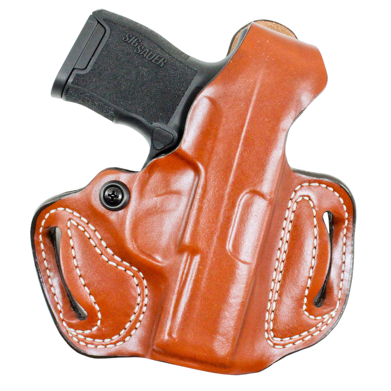 DeSantis Gunhide 085TAE1Z0 Thumb Brake Mini Slide  Tan Leather OWB Fits Glock 17/19/22 Right Hand