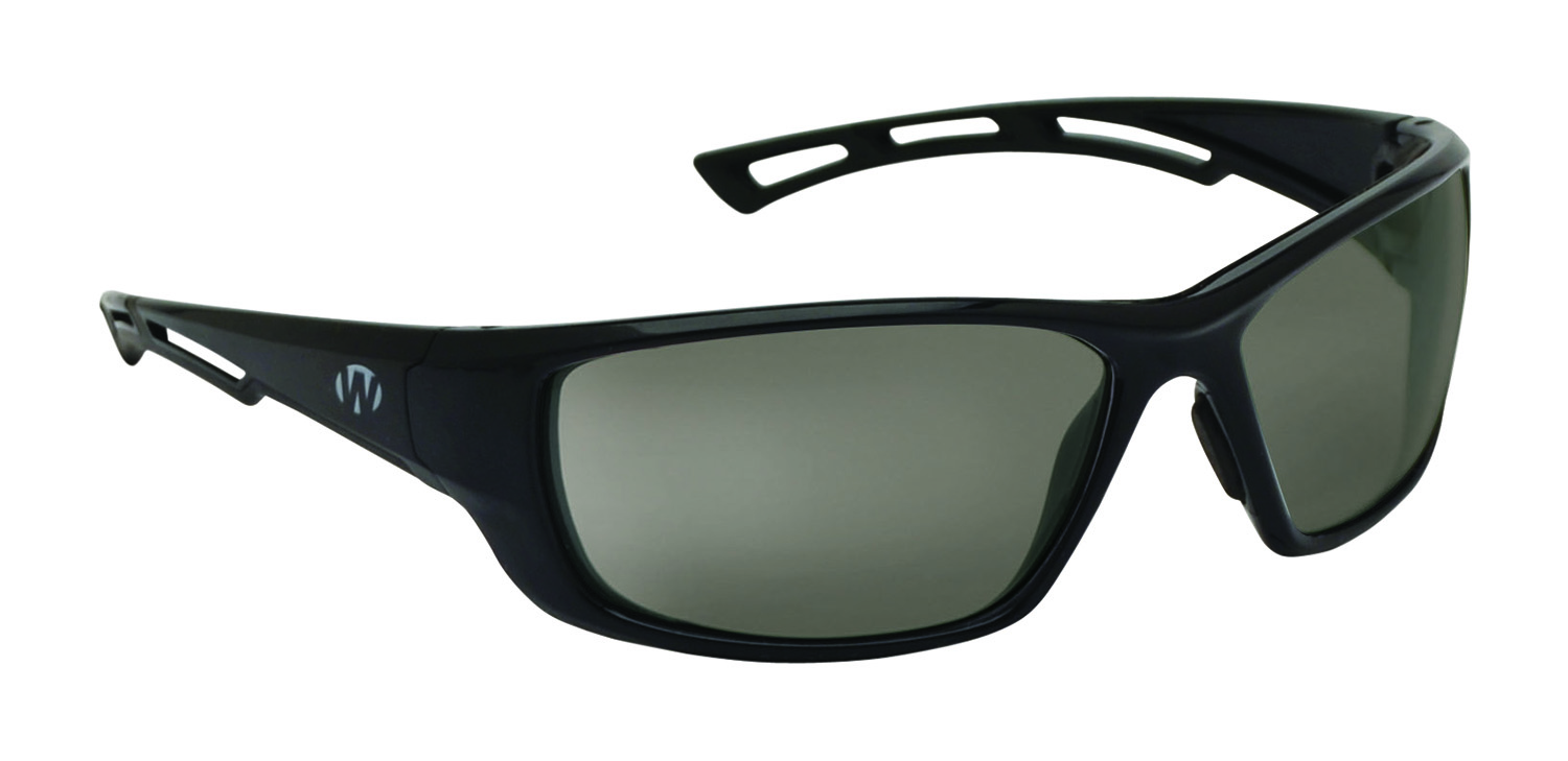Walkers GWP-SF-8280-SM Safety Glasses 8280 Anti-Fog Polycarbonate Smoke Gray Lens with Black Wraparound Frame & Ventilated Temple Sleeves for Adults