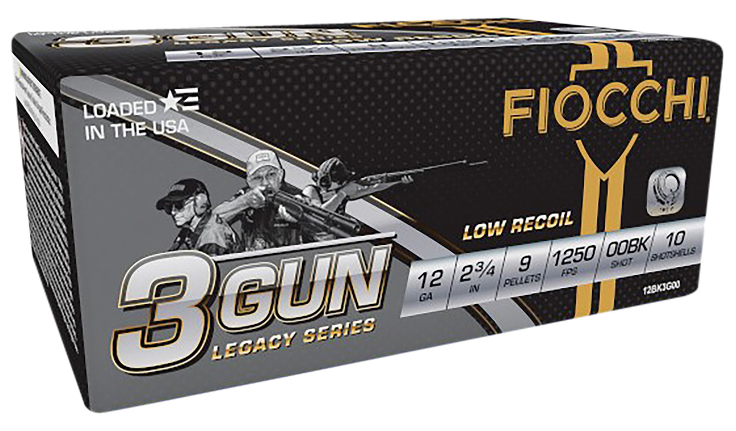Fiocchi 12BK3G00 Low Recoil 12 Ga 2.75