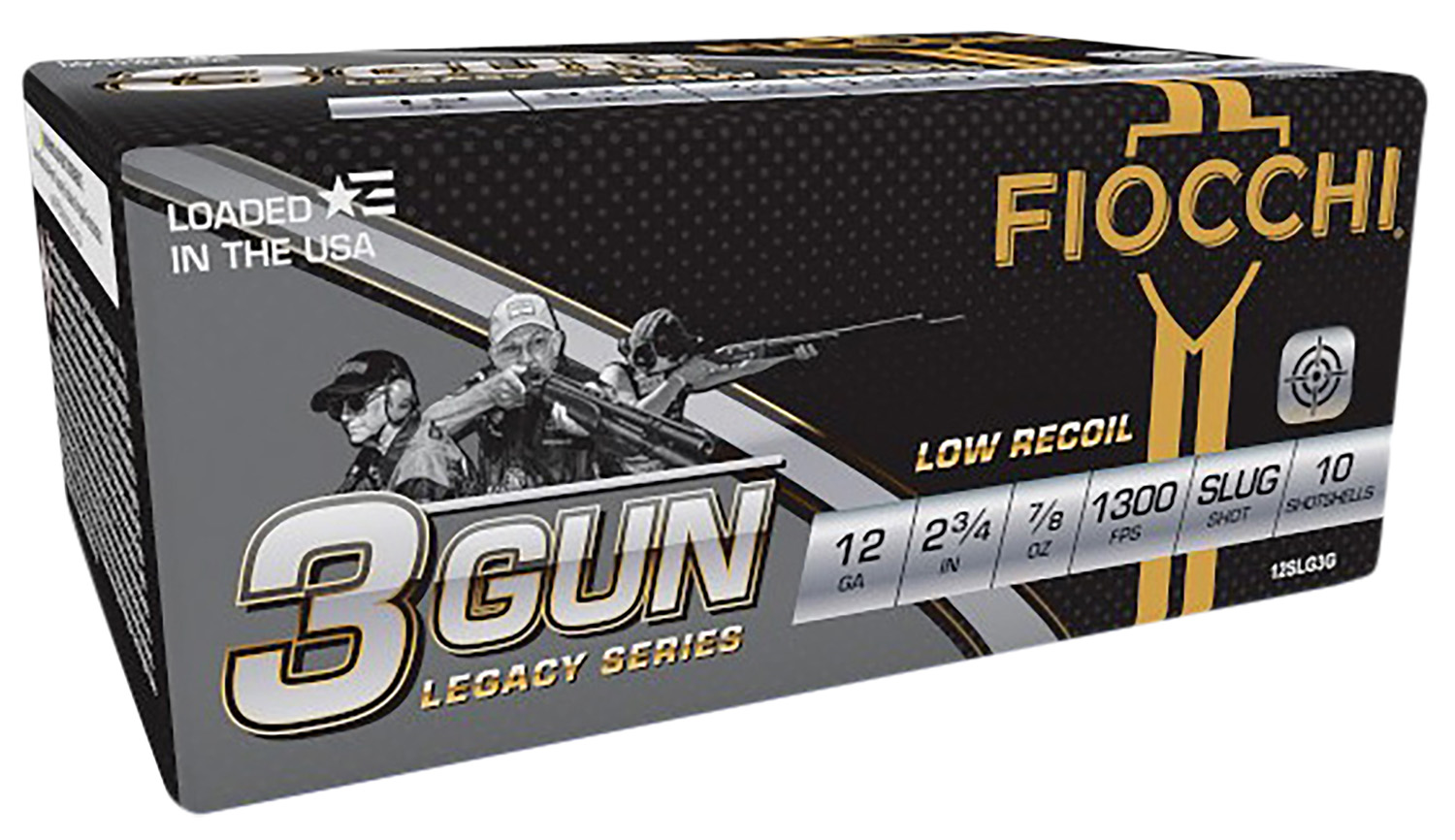 Fiocchi 12SLG3G 3-Gun Match Legacy Series 12 Gauge 2.75