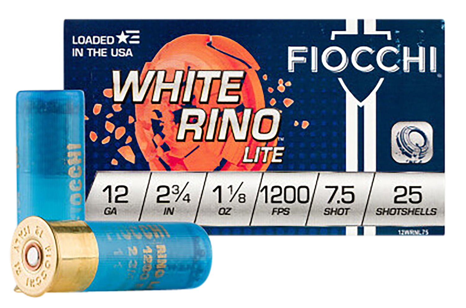 Fiocchi White Rino Lite Shotshells 12 ga 2-3/4