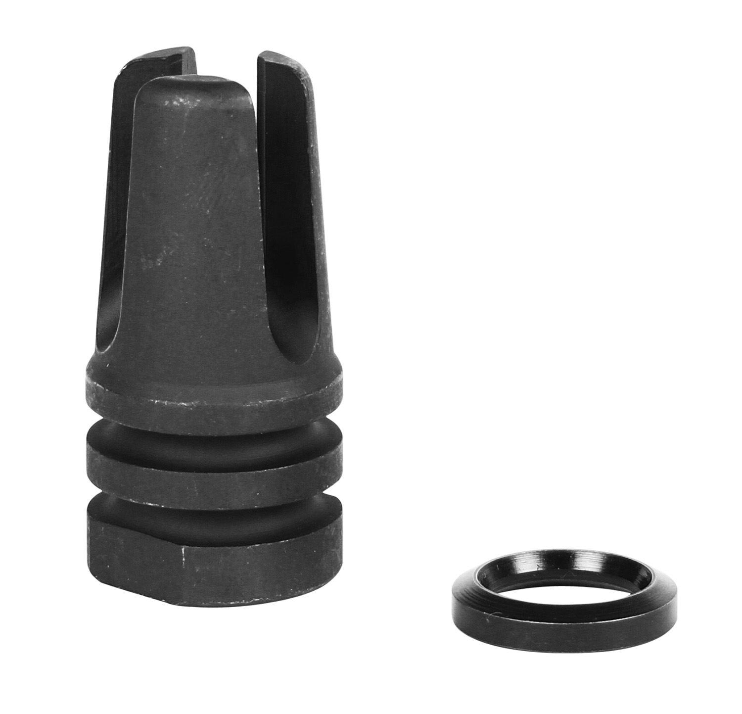 LBE Unlimited ARFH3PNG Three Prong Flash Hider Black 1215 Steel with 1/2