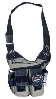 G*Outdoors GPS-980RDP Rapid Deployment Sling Pack with Handgun Holster Rifle Green w/Khaki Trim 1 Handgun