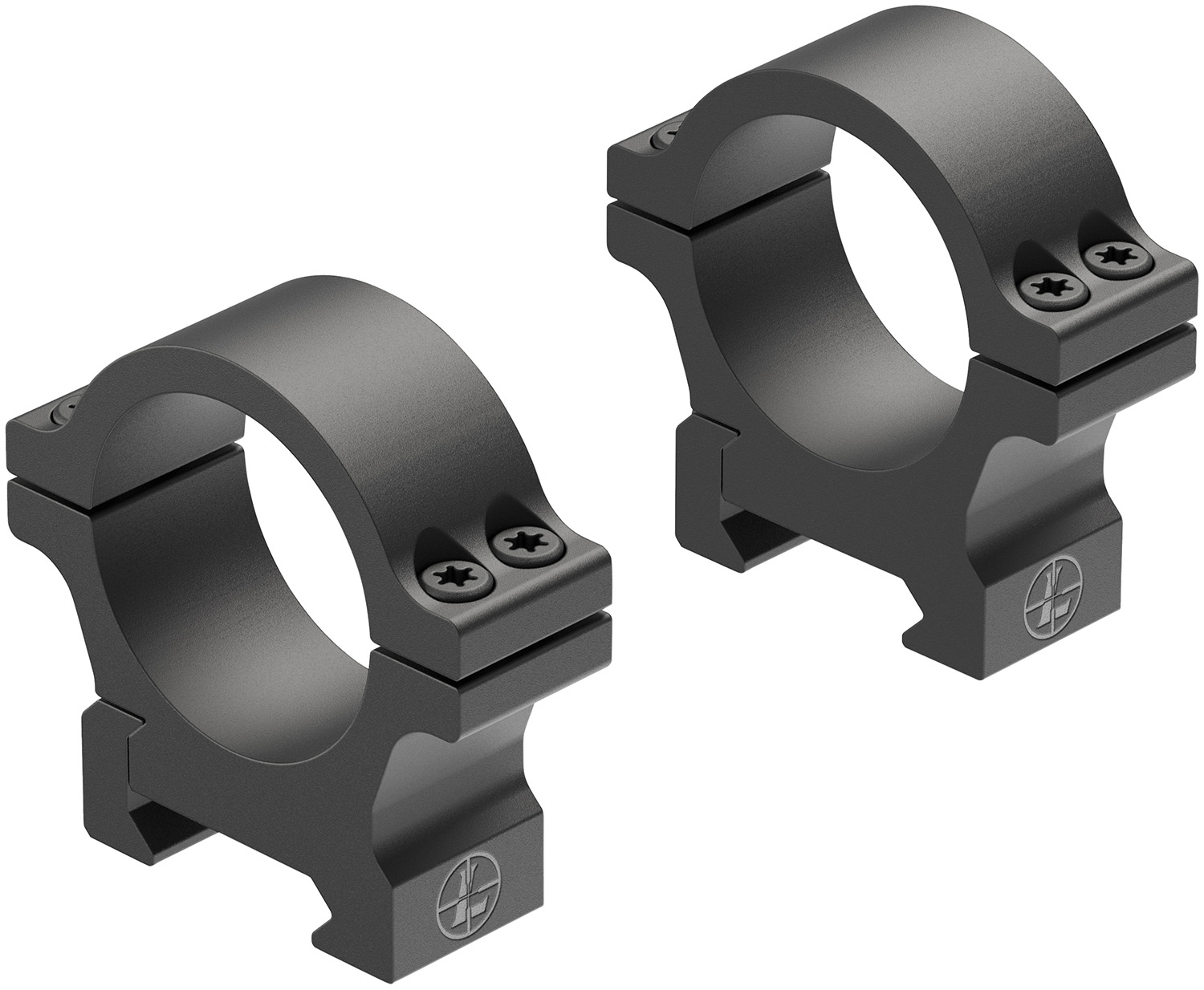 Leupold 180946 Open Range CrossSlot Scope Ring Set Low 30mm Tube Matte Black Aluminum Genesys