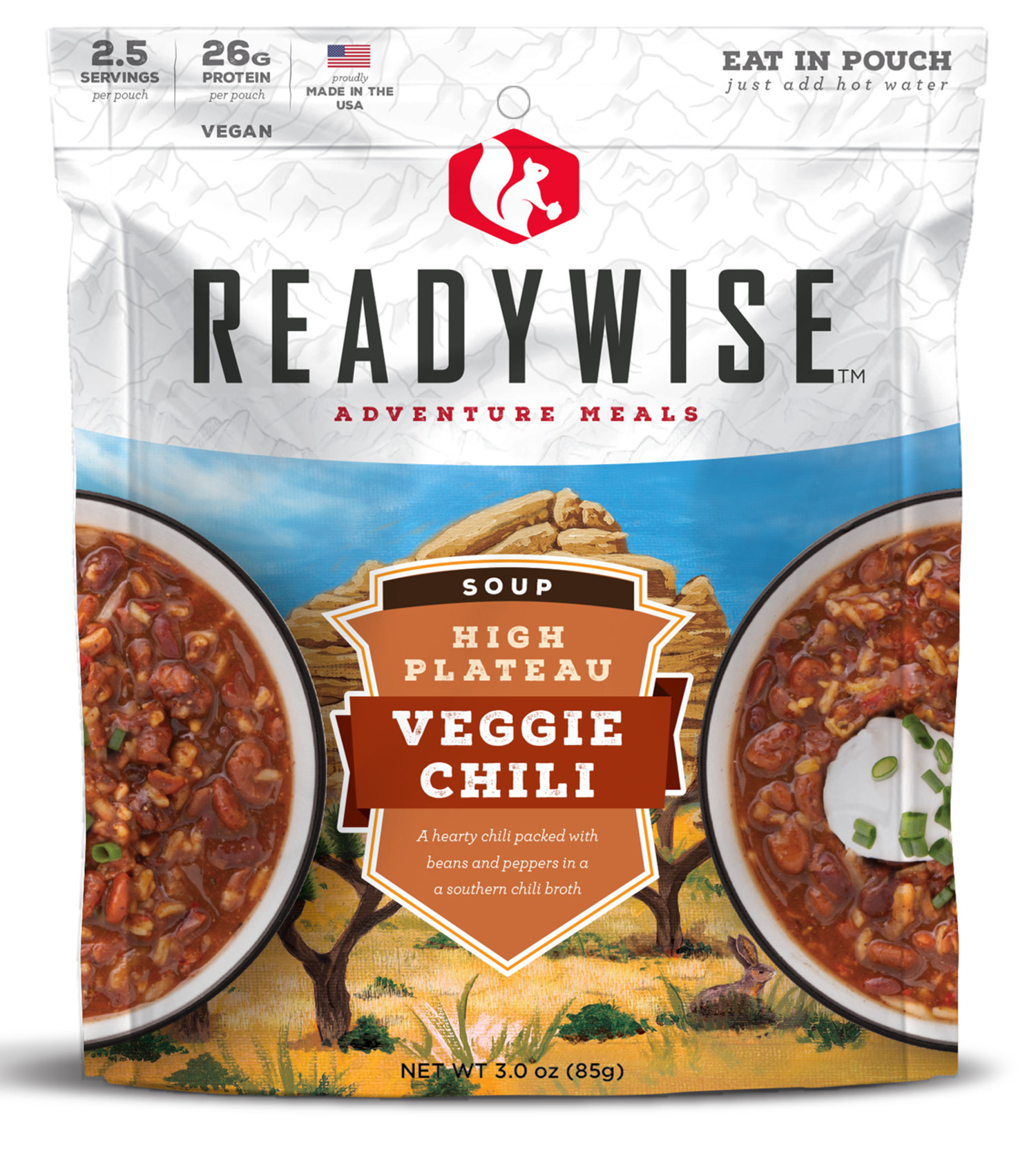 ReadyWise RW05-001 Chili Mac w/Beef  2.5 Servings Meat/Pasta 6 Per Case