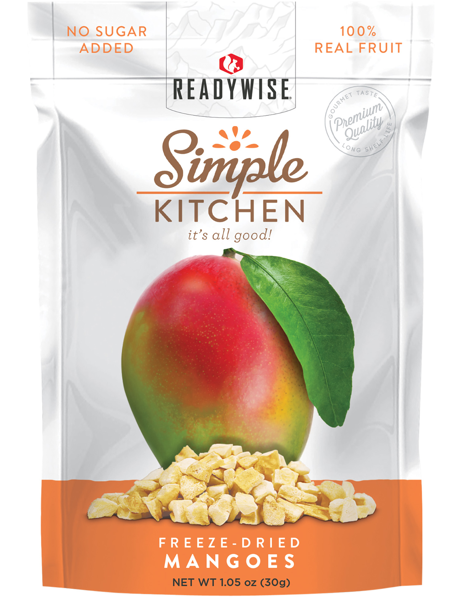 Wise Foods SK05-911 Simple Kitchen Freeze Dried Fruit Freeze Dried Snacks 6 Per Case 4 Servings Per Pouch Outdoor Camping Pouches