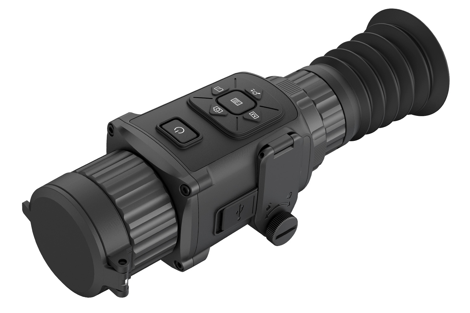 AGM Global Vision 3092455004TH21 Rattler TS25-384 Thermal Hand Held/Mountable Scope Black Matte 1.5x 25mm Red Crosshair Reticle Digital 1x/2x/4x/8x/PIP Zoom 384x288, 50Hz Resolution