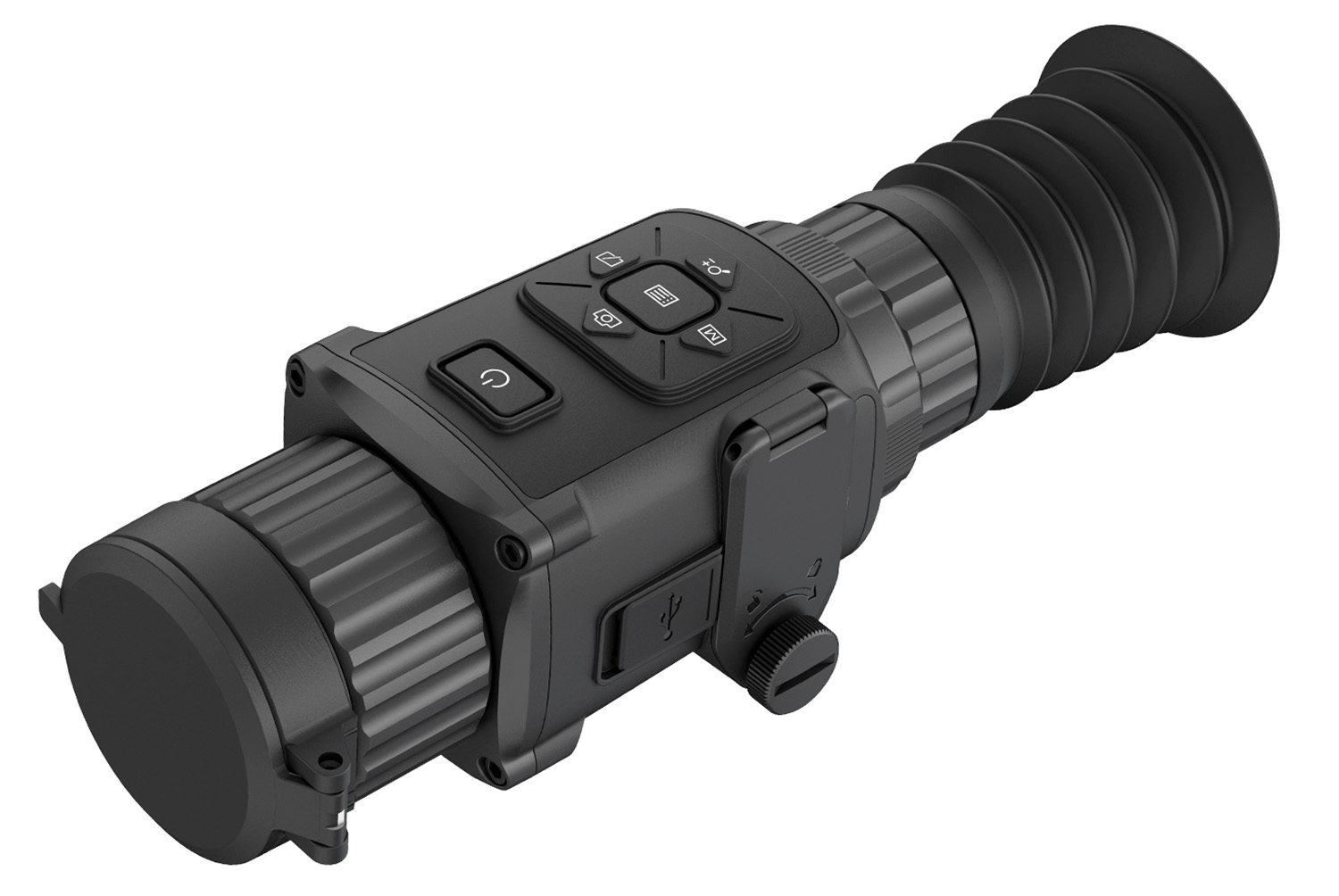 AGM Global Vision 3092455005TH31 Rattler TS35-384 Thermal Hand Held/Mountable Scope Matte Black 2.14x 35mm Red Crosshair 384x288 Resolution Digital 1x/2x/4x/8x/PIP Zoom