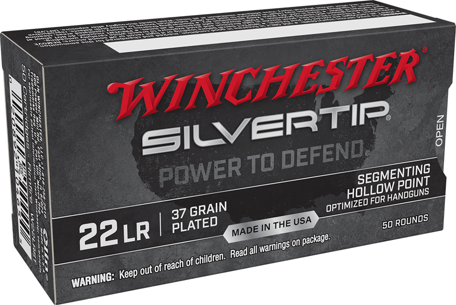 Winchester Ammo W22LRST Wildcat  22 LR 37 gr Silvertip Hollow Point 50 Bx/40 Cs