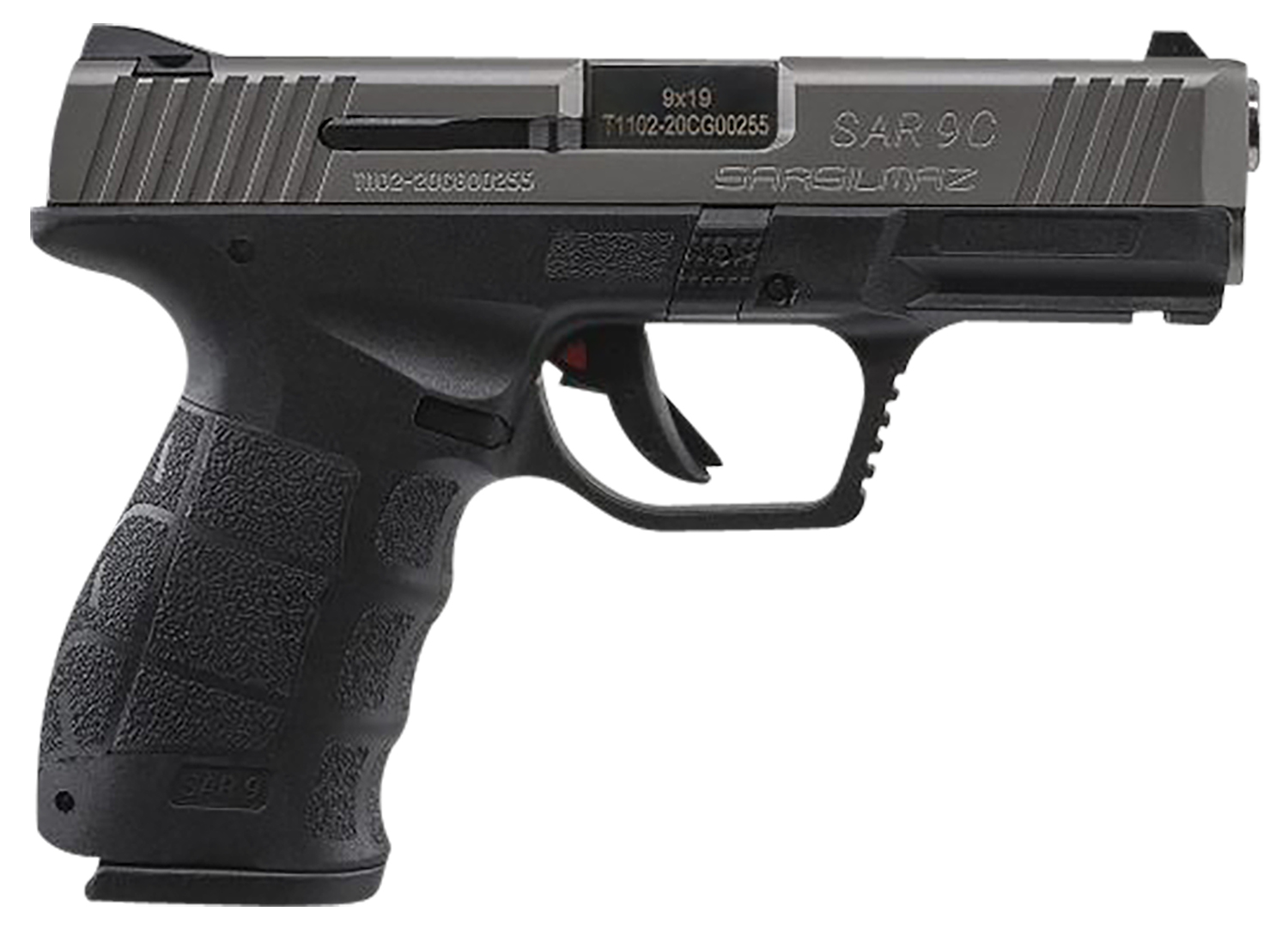 SAR USA SAR9CST SAR9 Compact 9mm Luger Caliber With 4 Barrel 17 1 