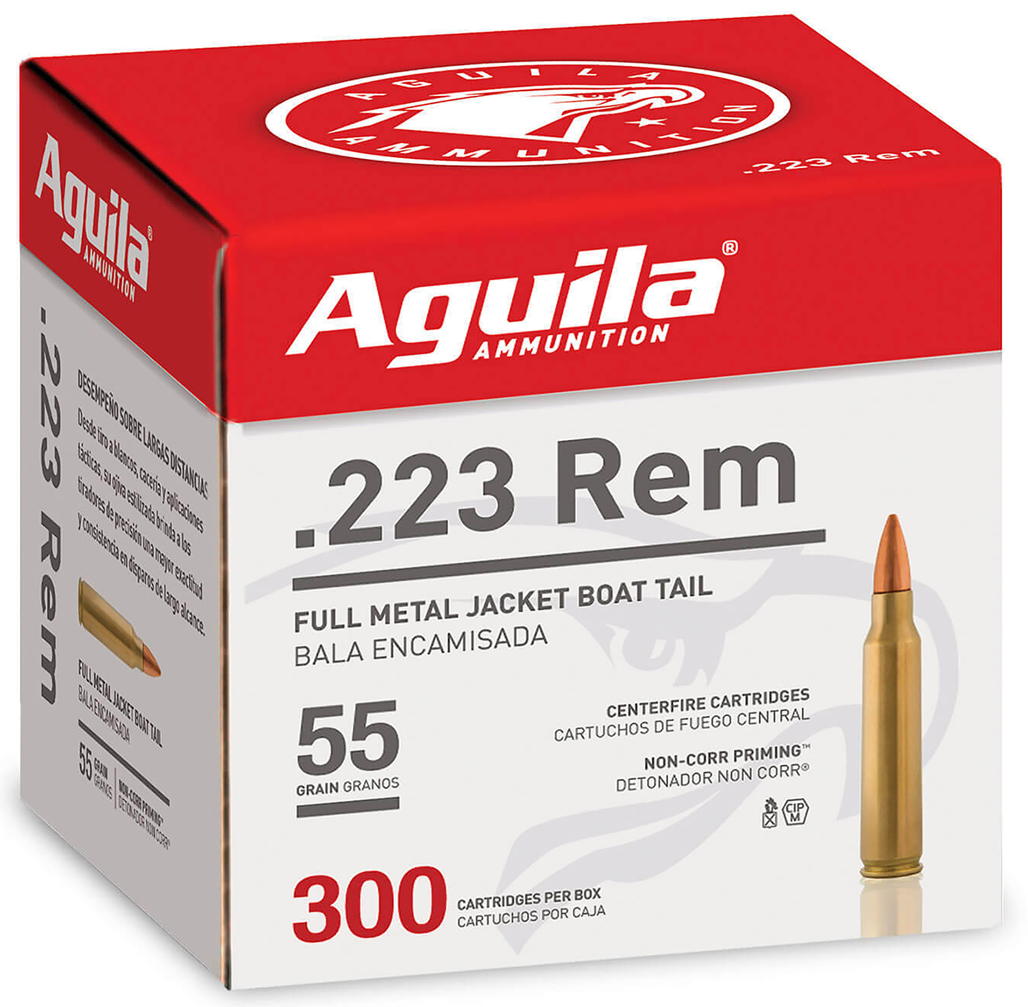 AGUILA AMMO 223 REM 55GR FMJ 300RD 4BX CS B Tactical Shop B Tactical