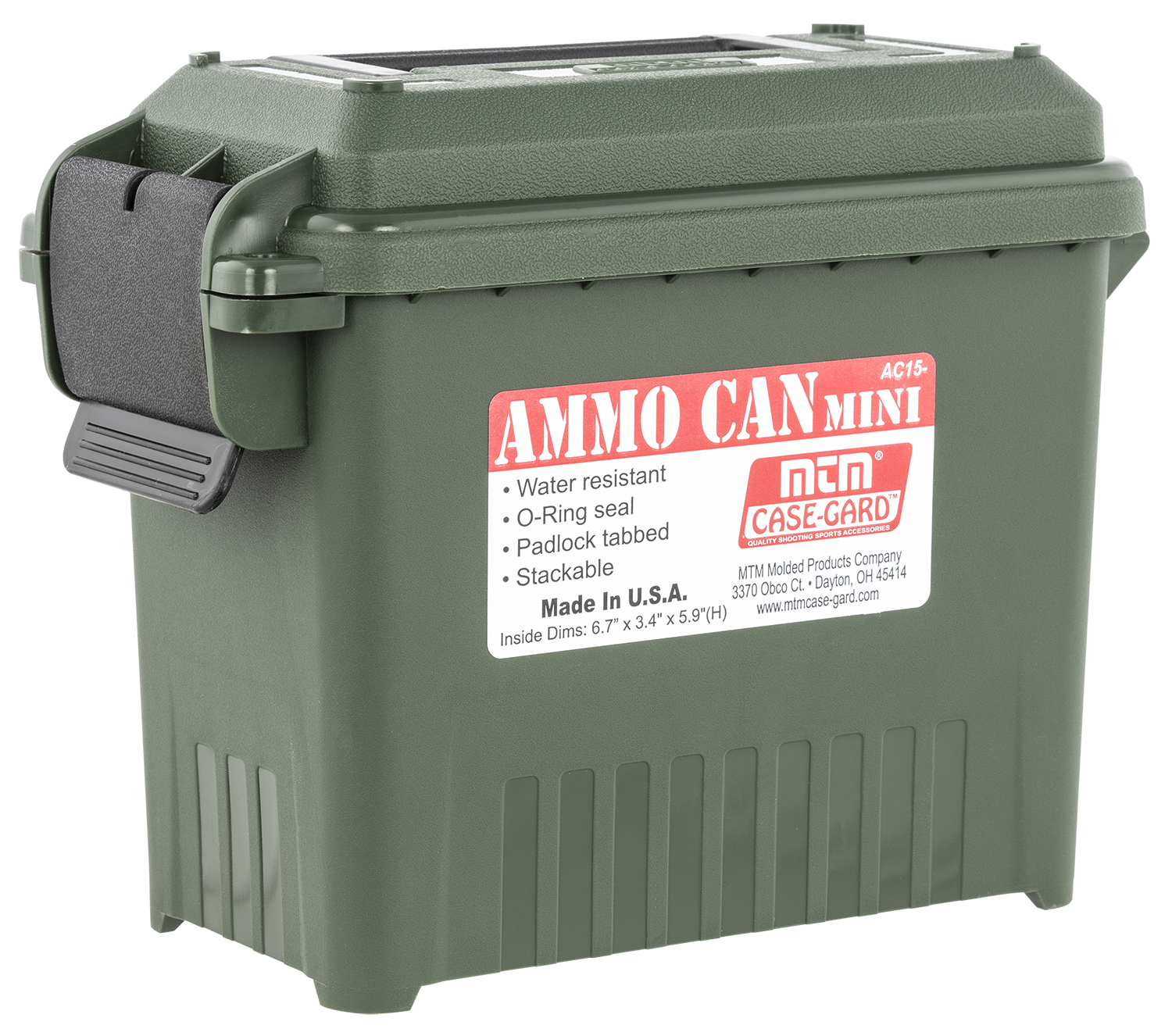 MTM AMMO CAN MINI FOR BULK AMMO FOREST GREEN LOCKABLE