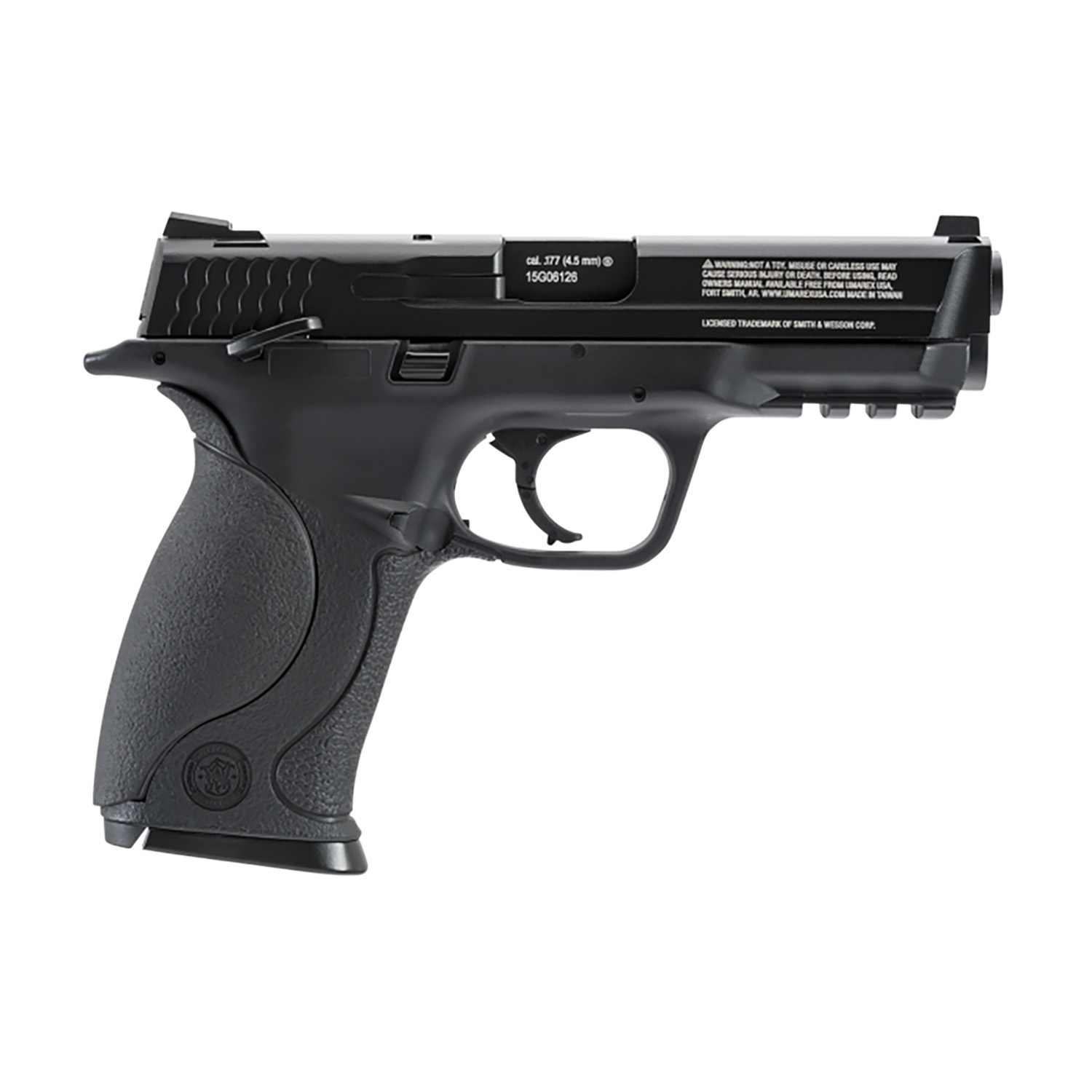 Umarex S&W Air Guns 2255053 S&W M&P  CO2 177 BB Adjustable Black Frame Black Polymer Grip