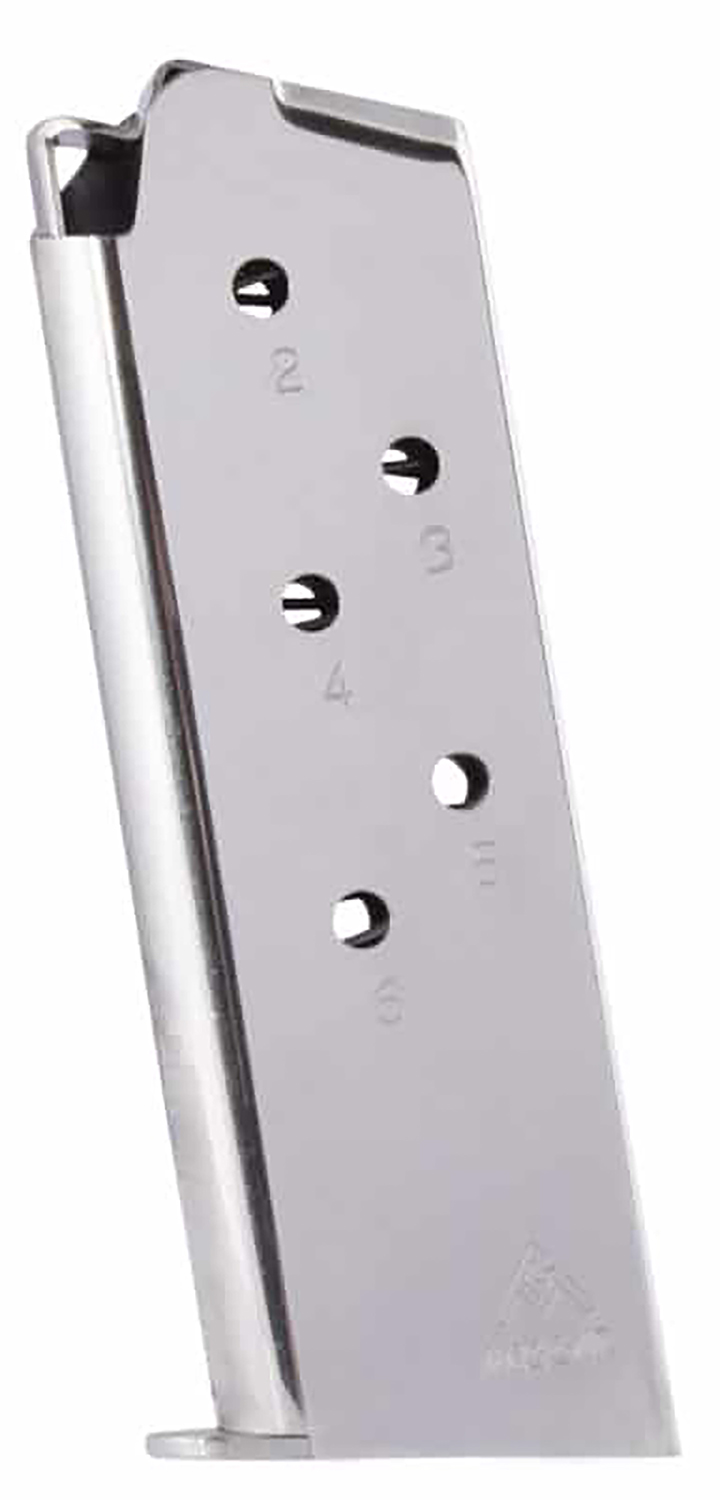 MEC-GAR MAGAZINE 1911 OFFICERS .45ACP 6RD NICKEL