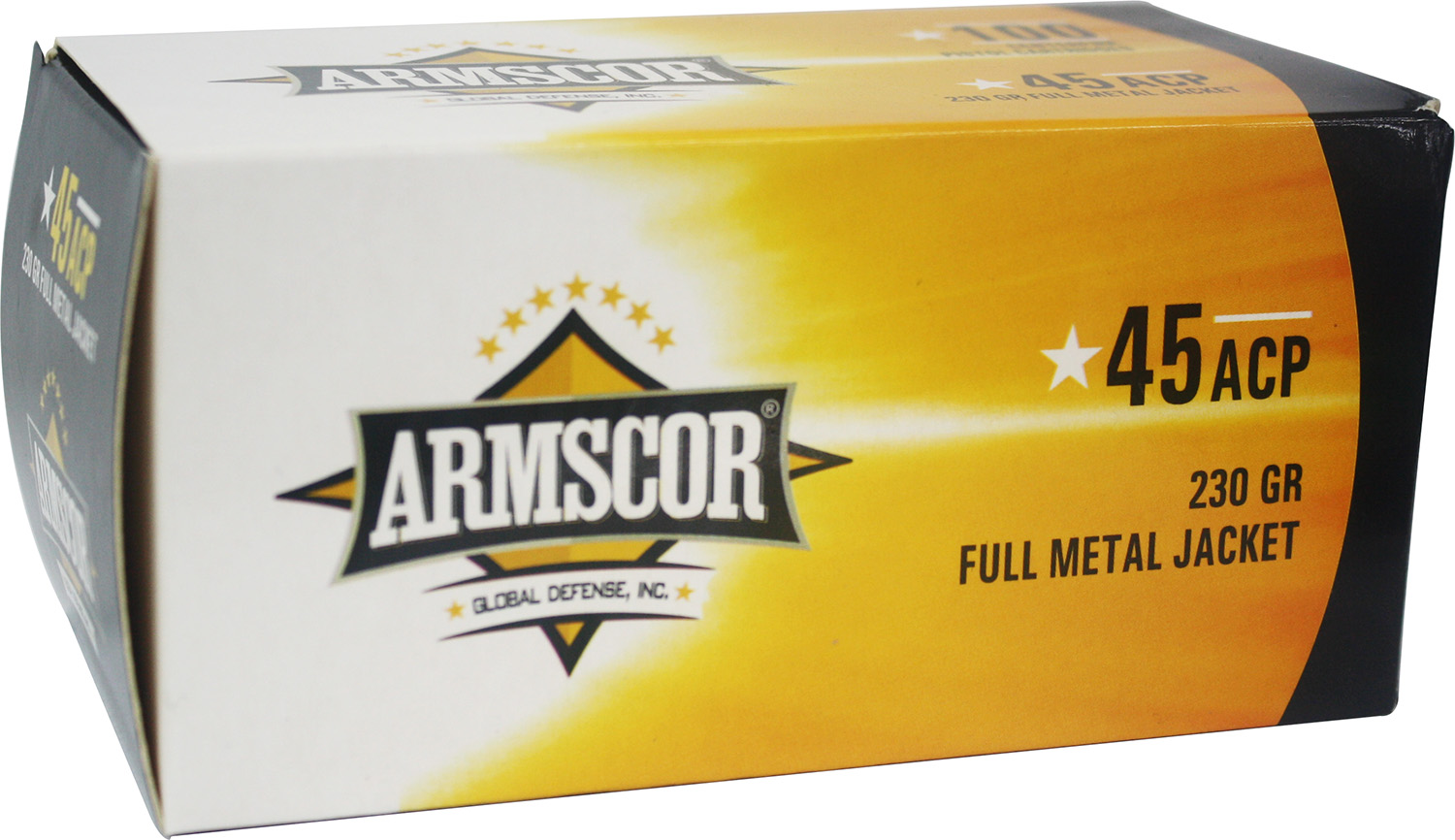 Armscor 50443 Precision Value Pack 45 ACP 230 gr Full Metal Jacket (FMJ) 100 Per Box/12 Cs