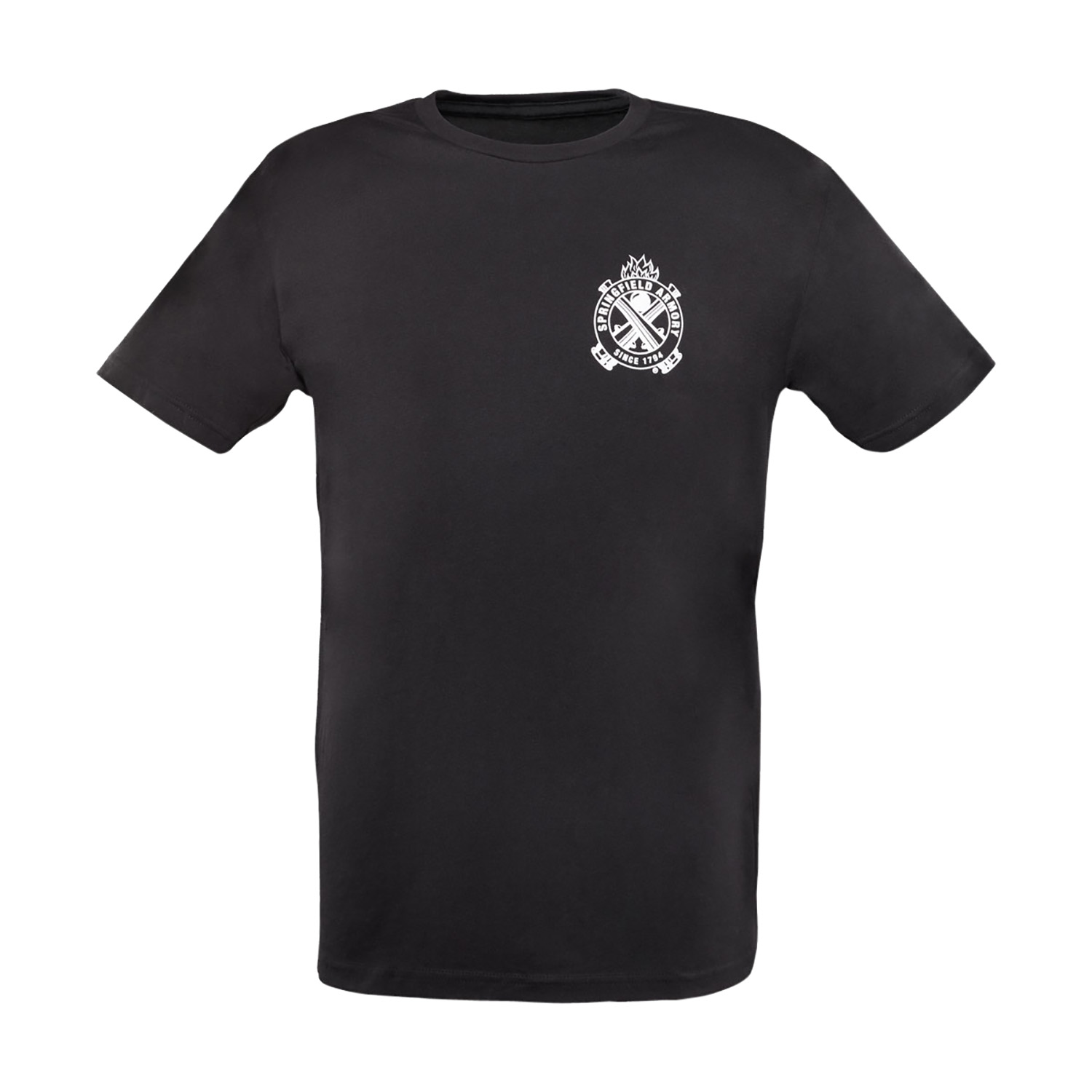 Springfield Armory GEP1656S Logo Crest Mens T-Shirt Black Small Short Sleeve