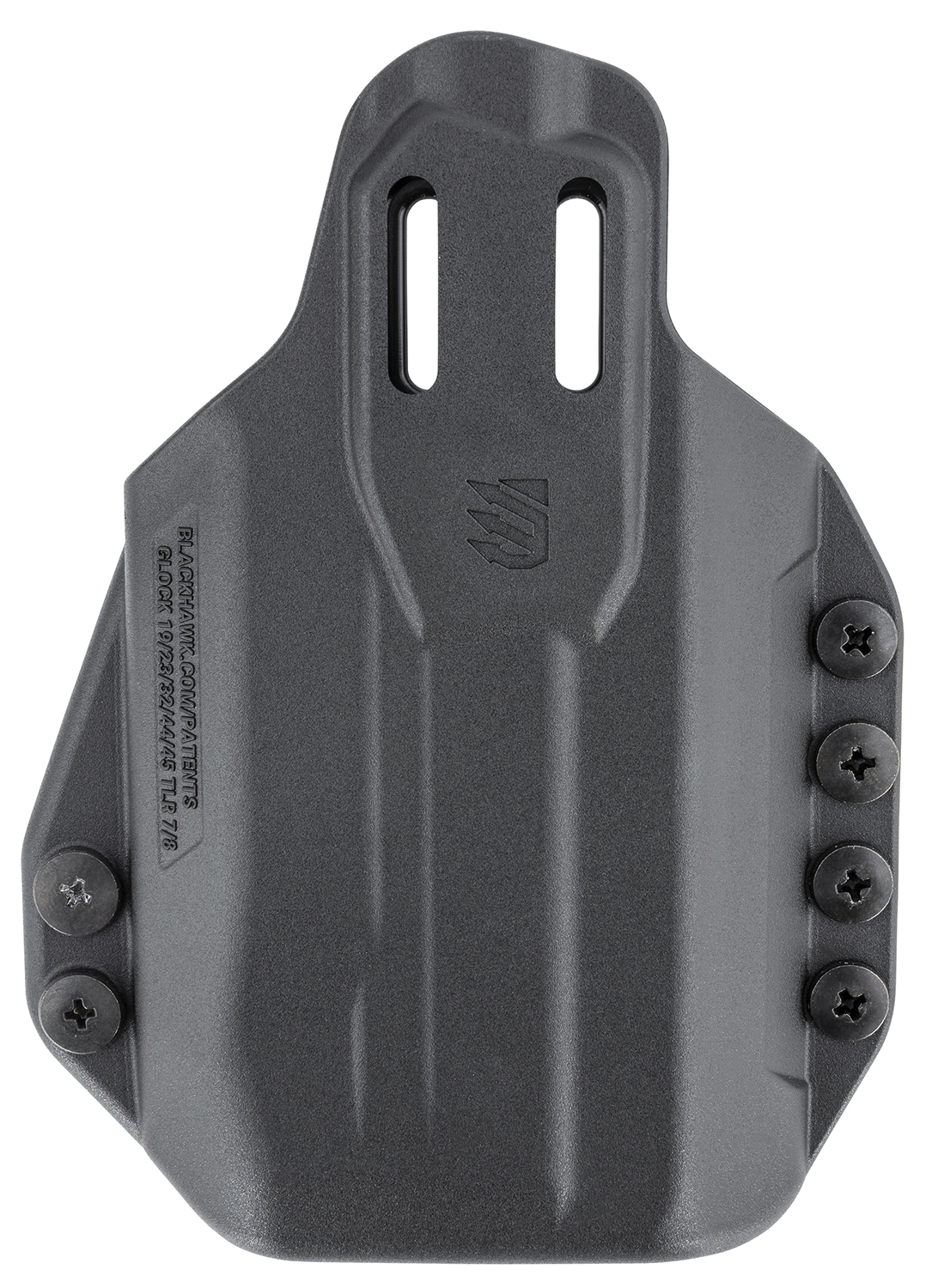 Blackhawk 416302BK Stache Inside-The-Waistband 02 Black Polymer IWB Fits Glock 19 SL BK Ambidextrous Hand