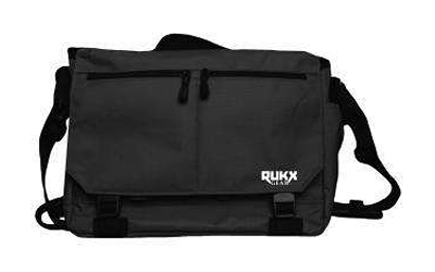 Rukx Gear ATICTBBB Discrete Carry Business Bag Black with Hidden Pistol Compartment, 16