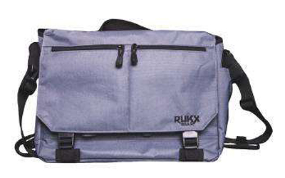 Rukx Gear ATICTBBS Discrete Carry Business Bag Smoke Gray with Hidden Pistol Compartment, 16