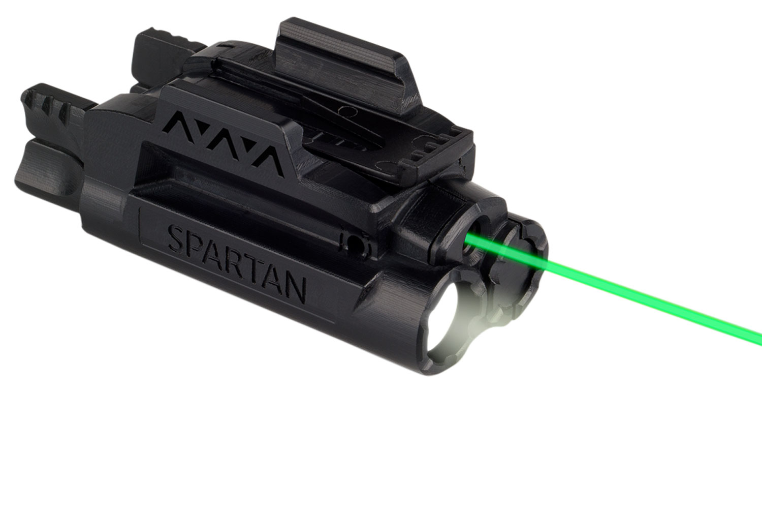 LaserMax SPSCG Spartan Laser/Light Combo 5mW Green Laser with 520nM Wavelength, 120 Lumens White LED Light Black Finish for Rail-Equipped Handgun