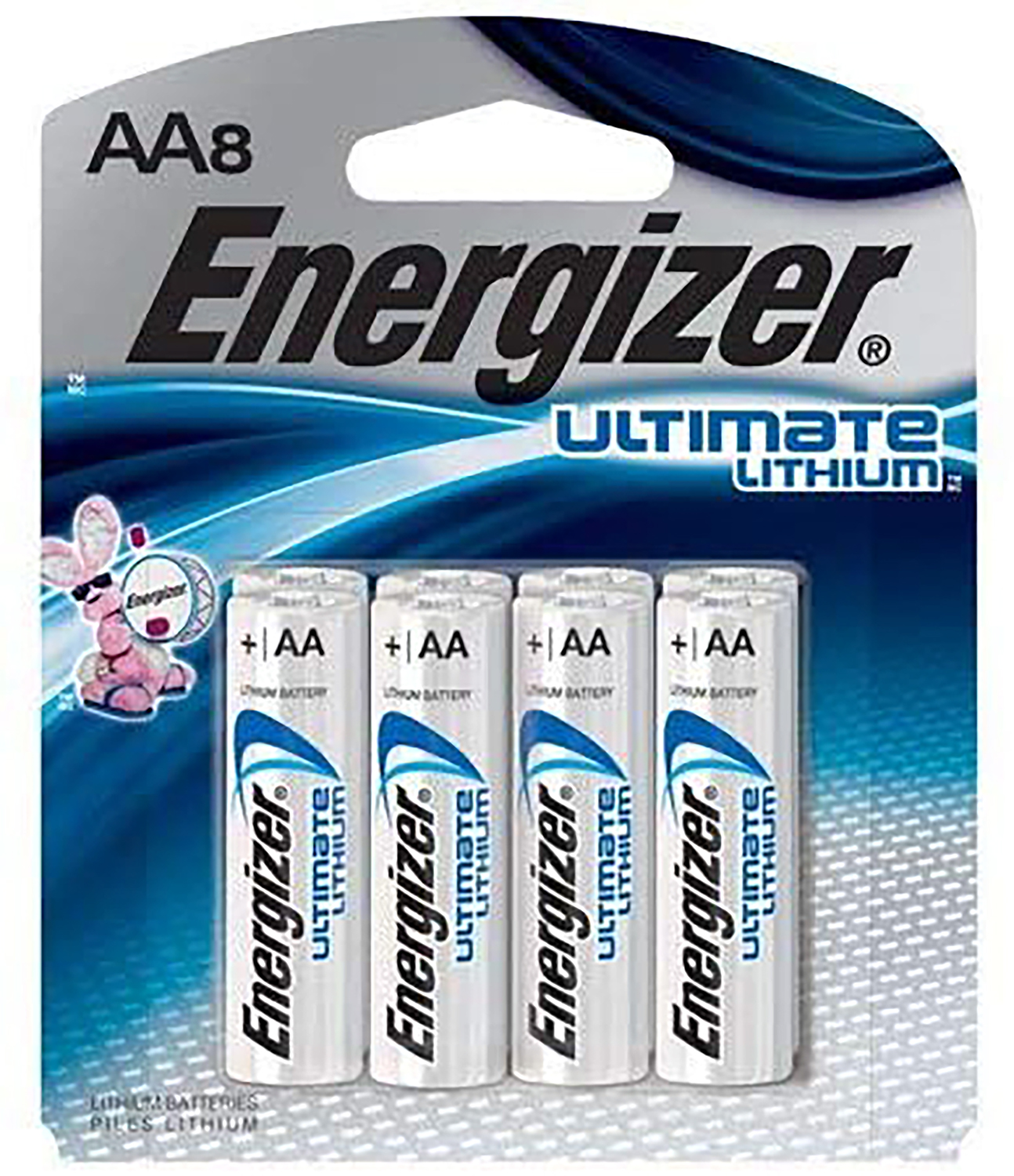 Energizer L91SBP8H3 AA Ultimate 1.5V Lithium, Qty (8) Single Pack