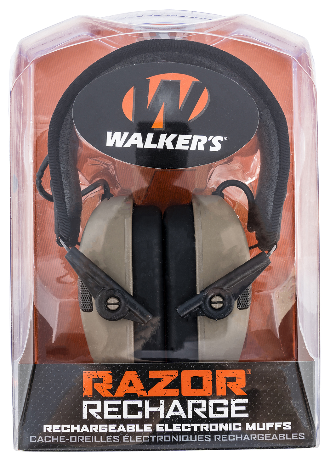 Walkers GWPRSEMRCFDE Razor Rechargeable Electronic Muff Polymer 21 dB