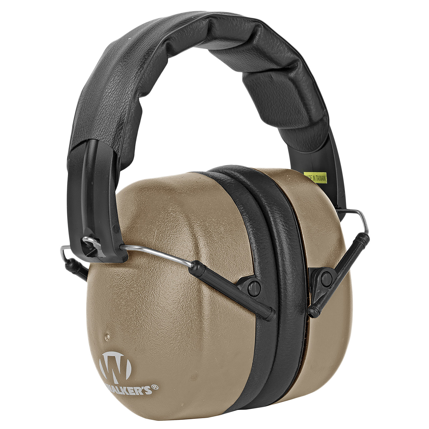 Walkers GWPEXFM3FDE Extra Range Passive Muff 30 dB Folding Flat Dark Earth/Black Polymer