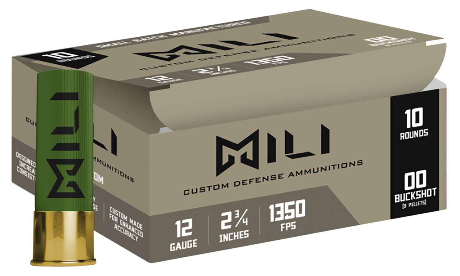 Mili Ammunitions M1200BUCK Combinational  12 Gauge 2.75