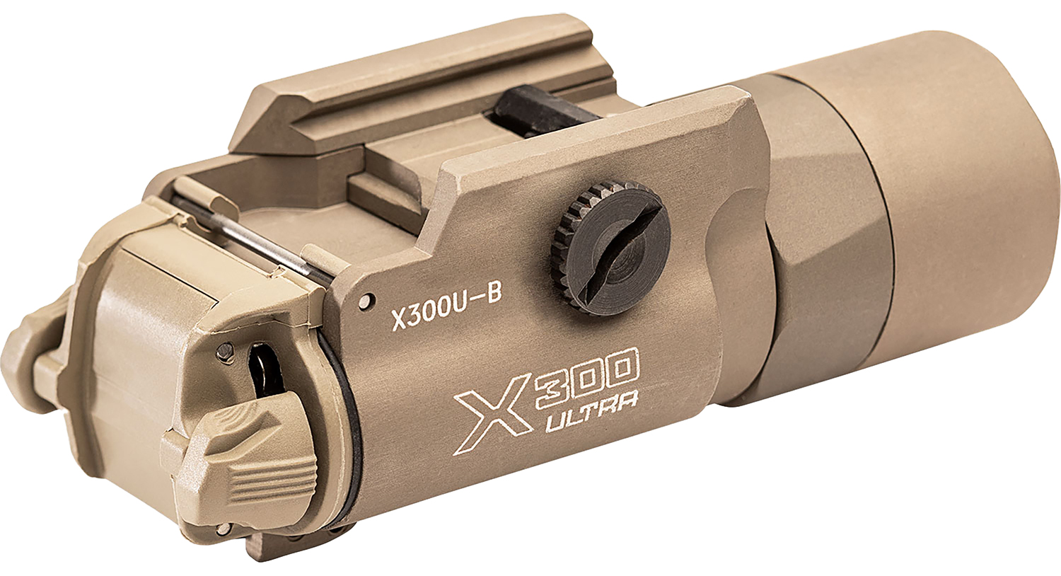 SureFire X300UBTN X300U-B Weapon Light 1000 Lumens Output White LED Light 213 Meters Beam Picatinny/Weaver/Glock Rails Mount Tan Anodized Aluminum